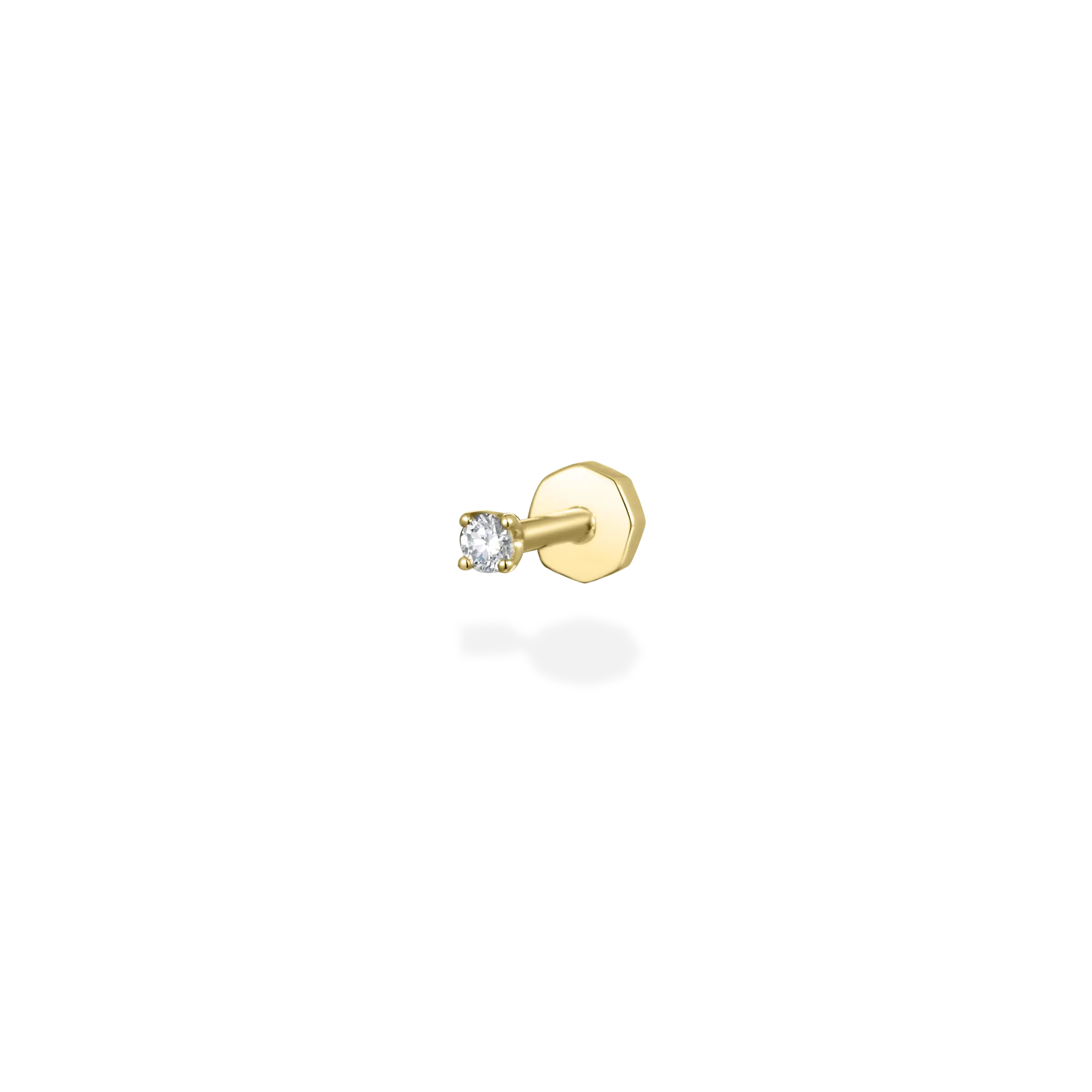 0.02ct tiny diamond flat back